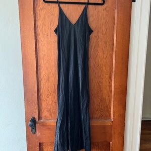 Billy Reid Black Silk Midi Dress